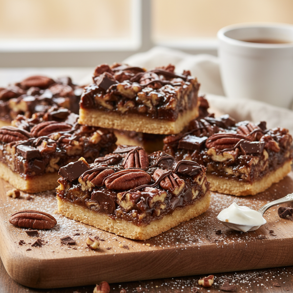 Decadent Chocolate Pecan Pie Bars recipe