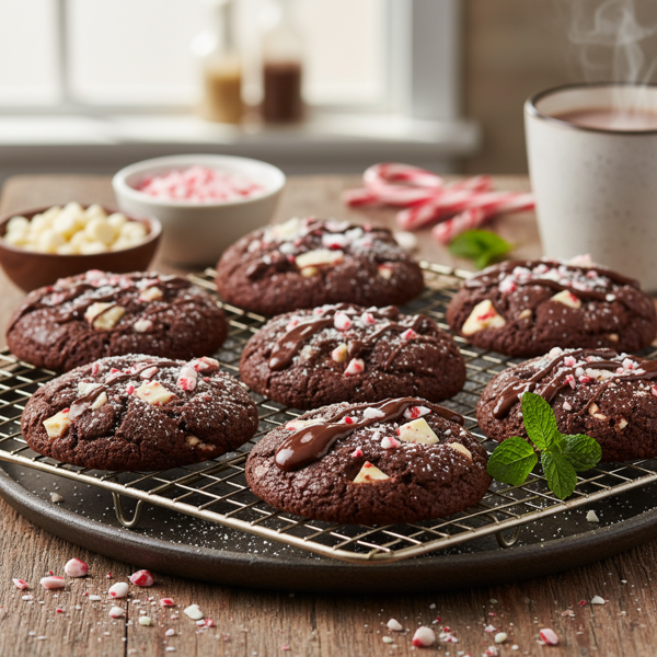 Decadent Chocolate Peppermint Dream Cookies recipe