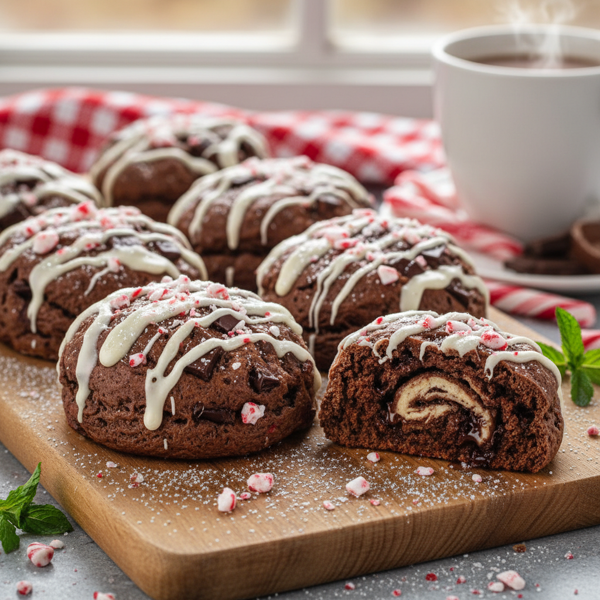 Decadent Chocolate Peppermint Scones recipe
