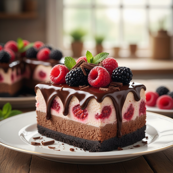 Decadent Chocolate Raspberry Cheesecake Delight recipe