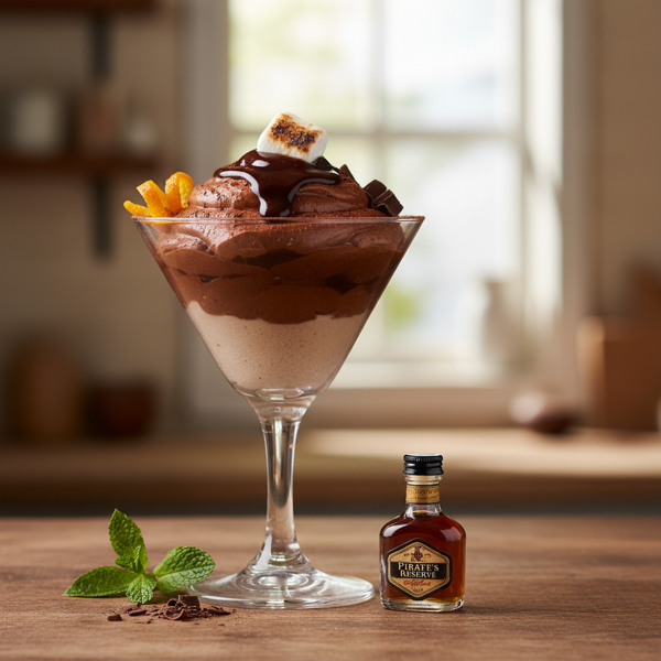 Decadent Chocolate Rum Mousse recipe