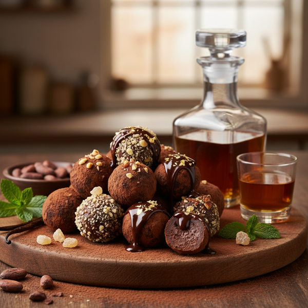 Decadent Chocolate Rum Truffles recipe