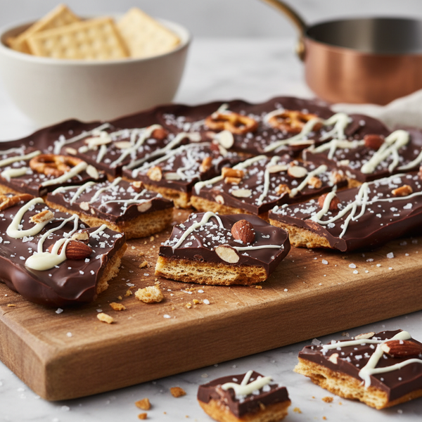 Decadent Chocolate Saltine Bark recipe