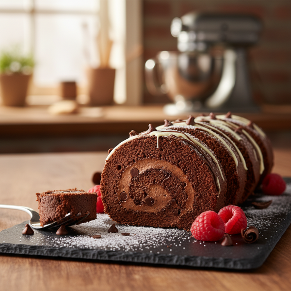Decadent Chocolate Swiss Roll recipe