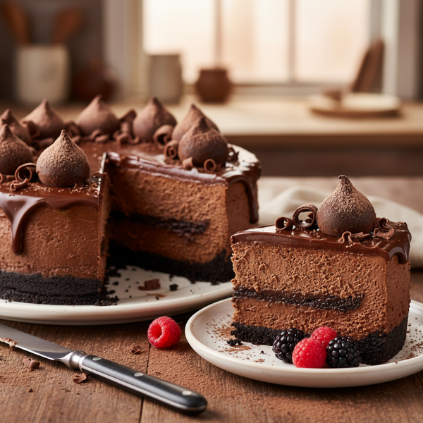 Decadent Chocolate Truffle Cheesecake recipe