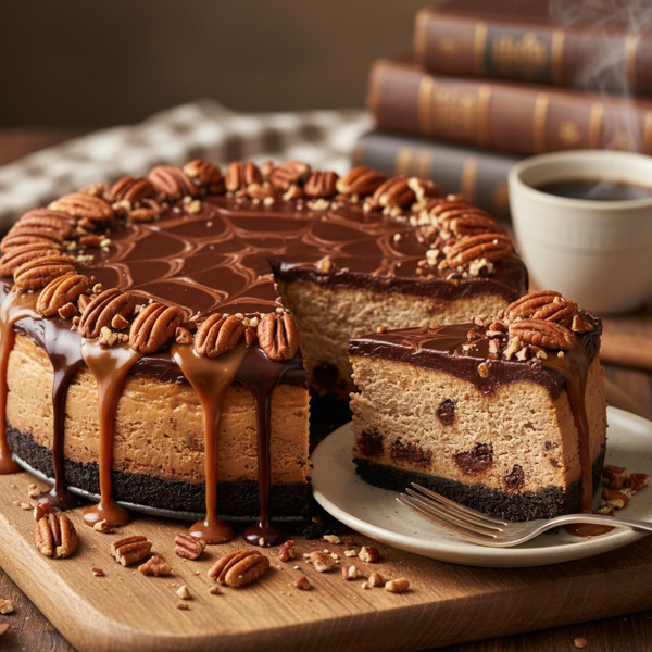 Decadent Chocolate Turtle Cheesecake recipe