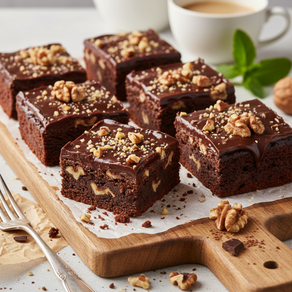 Decadent Chocolate Walnut Bars recipe