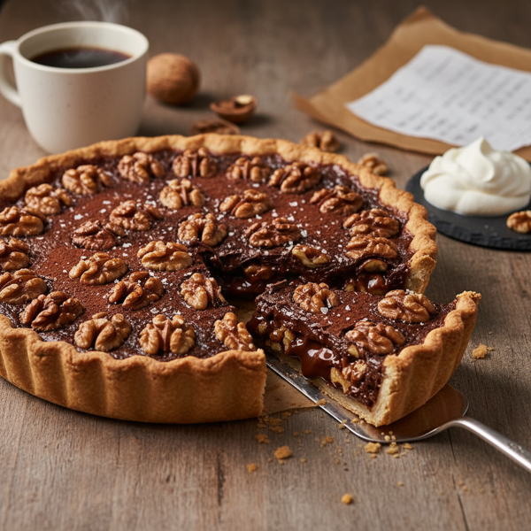 Decadent Chocolate Walnut Pie recipe