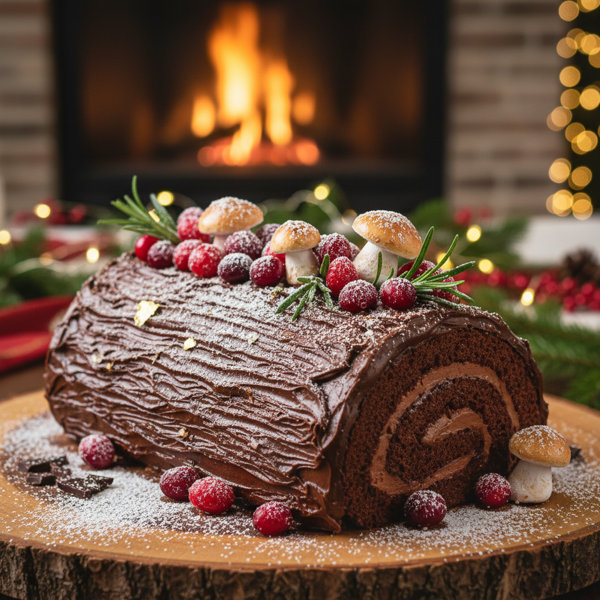 Decadent Chocolate Yule Log recipe