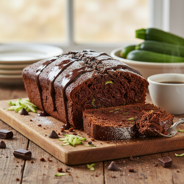 Decadent Chocolate Zucchini Bread recipe