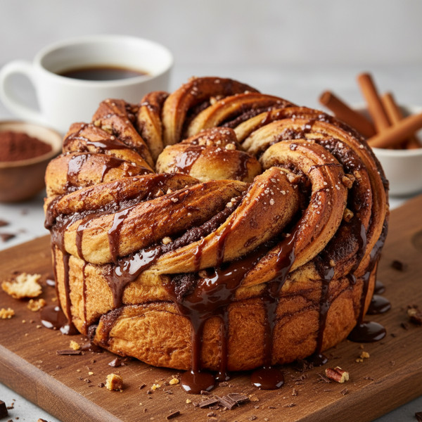 Decadent Cinnamon Chocolate Babka Loaf recipe