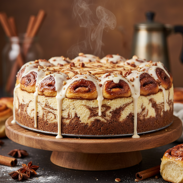 Decadent Cinnamon Roll Cheesecake Bliss recipe