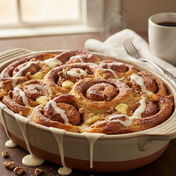 Decadent Cinnamon Roll French Toast Casserole recipe