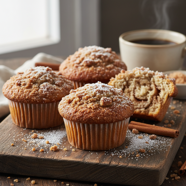 Decadent Cinnamon Streusel Coffee Cake Muffins recipe