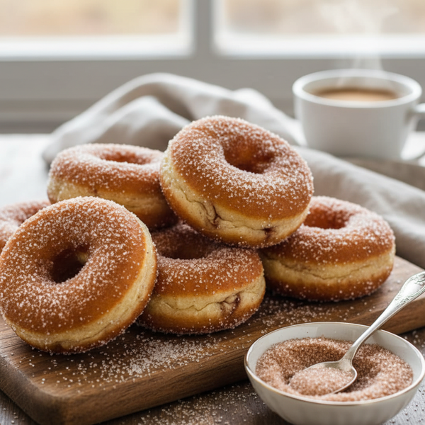 Decadent Cinnamon Sugar Donuts recipe