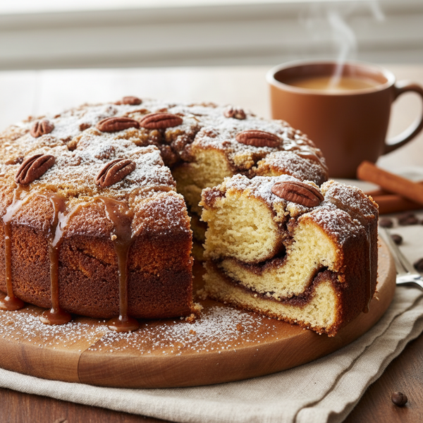 Decadent Cinnamon Swirl Coffee Cake recipe