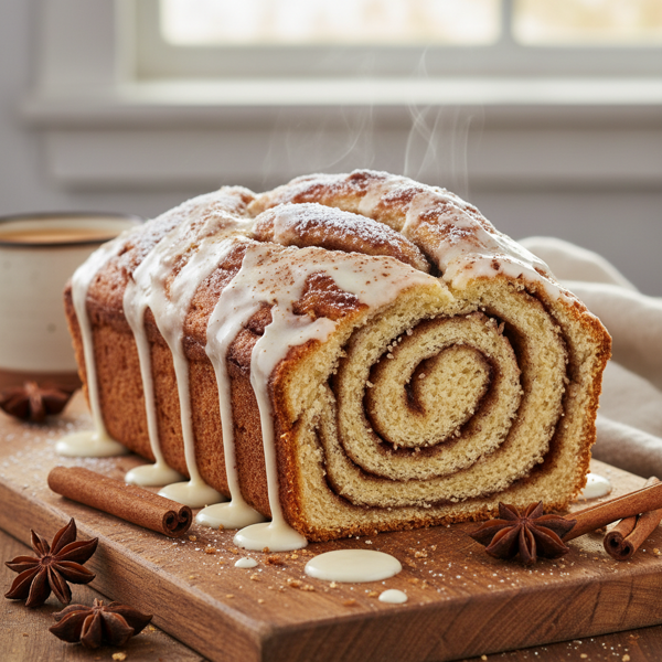 Decadent Cinnamon Swirl Quick Bread recipe