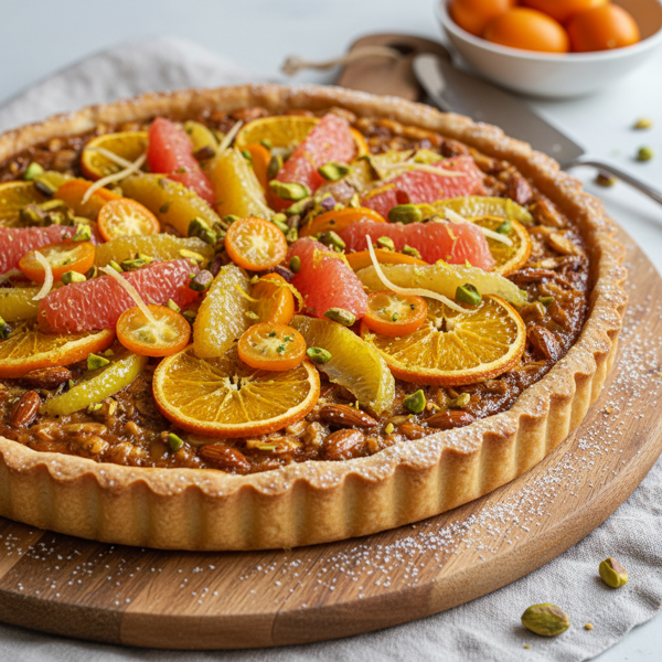 Decadent Citrus Nut Tart recipe