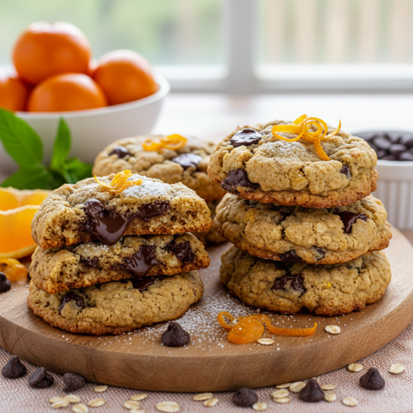 Decadent Clementine Oatmeal Chocolate Chip Cookies recipe