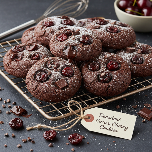 Decadent Cocoa Cherry Cookies recipe