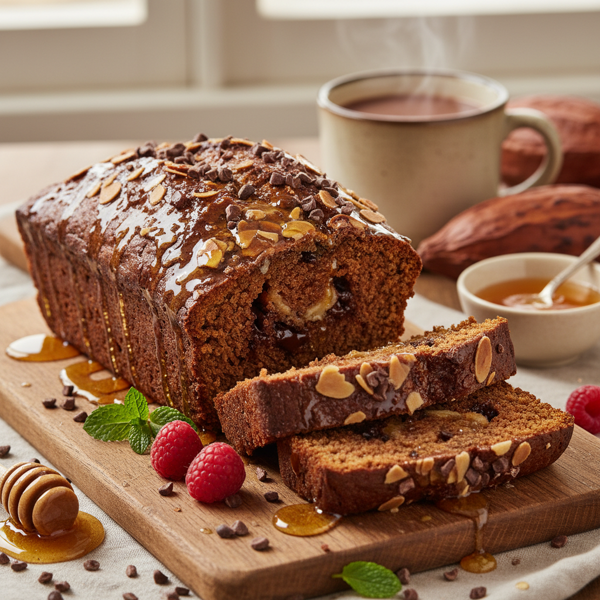 Decadent Cocoa Honey Loaf recipe