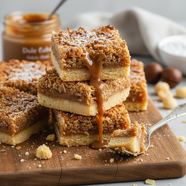 Decadent Coconut Caramel Bars recipe
