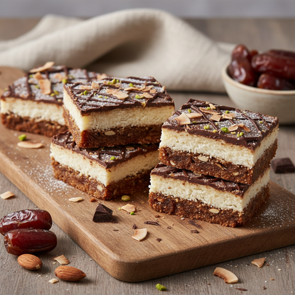 Decadent Coconut Date Delight Bars recipe