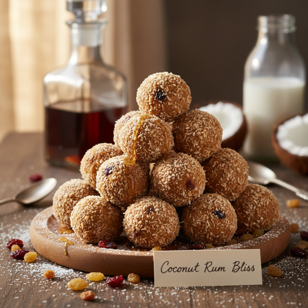 Decadent Coconut Rum Bliss Balls recipe
