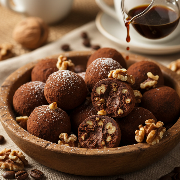 Decadent Coffee Walnut Truffles recipe
