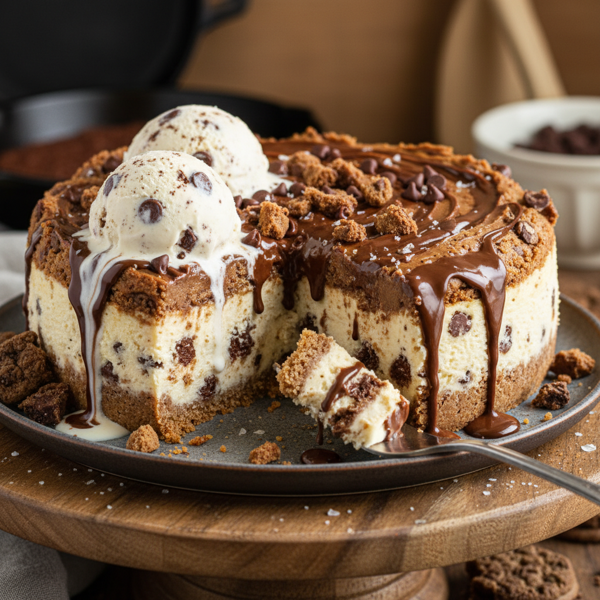 Decadent Cookie Dough Cheesecake recipe