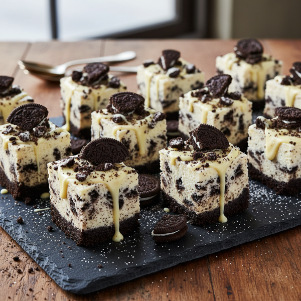 Decadent Cookies N' Cream Cheesecake Bites recipe