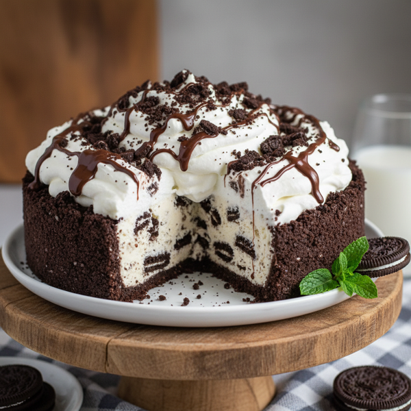 Decadent Cookies & Cream Ice Cream Pie recipe