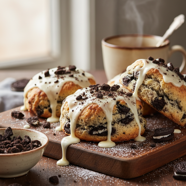 Decadent Cookies and Cream Scones recipe