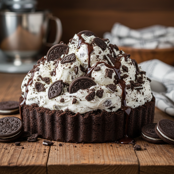 Decadent Cookies 'n Cream Ice Cream Pie recipe