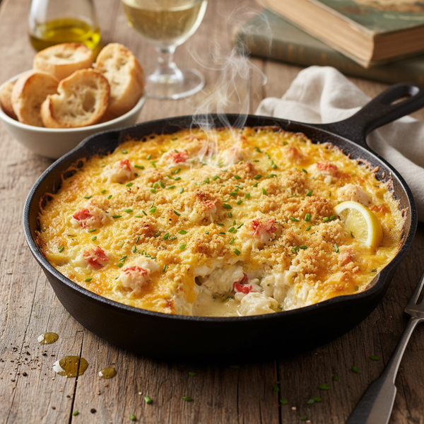 Decadent Crab and Cream Cheese Bake recipe