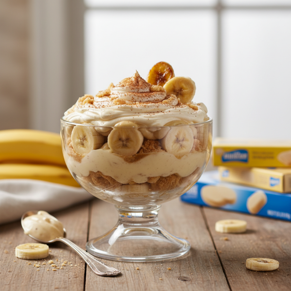 Decadent Cream Cheese Banana Pudding Delight recipe