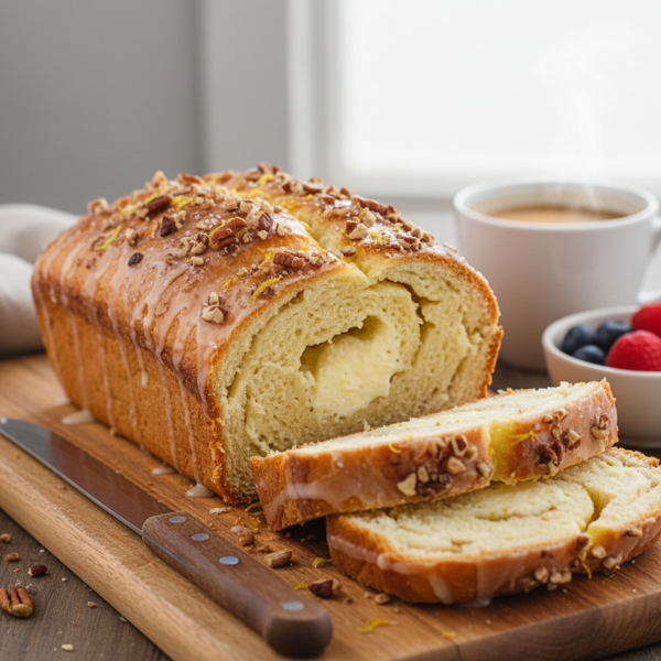 Decadent Cream Cheese Bread recipe