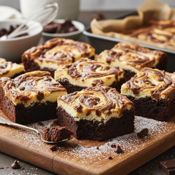 Decadent Cream Cheese Brownies recipe