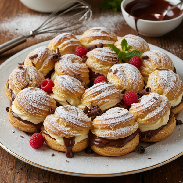 Decadent Cream Puff Swirls recipe
