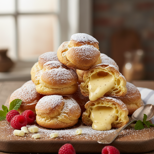 Decadent Cream Puffs with Custard Filling recipe