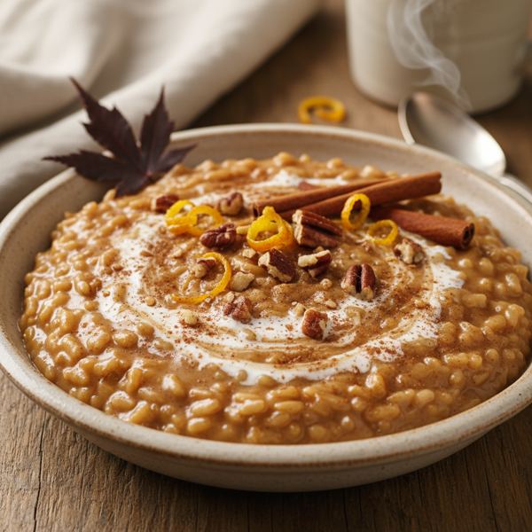 Decadent Creamy Brown Rice Pudding recipe