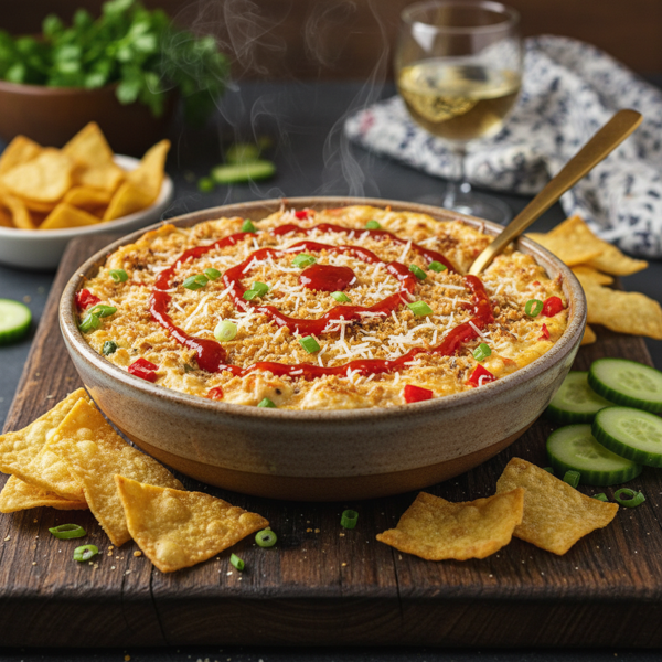 Decadent Creamy Crab Rangoon Dip recipe