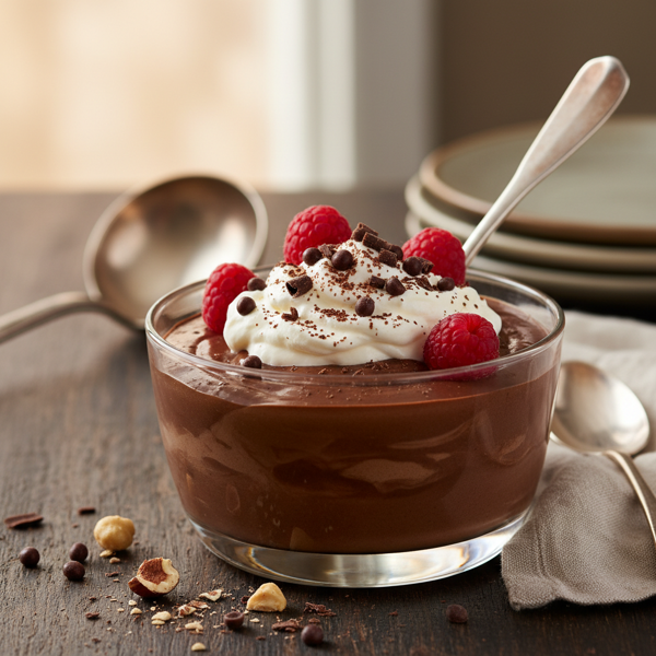 Decadent Creamy Double Chocolate Pudding recipe