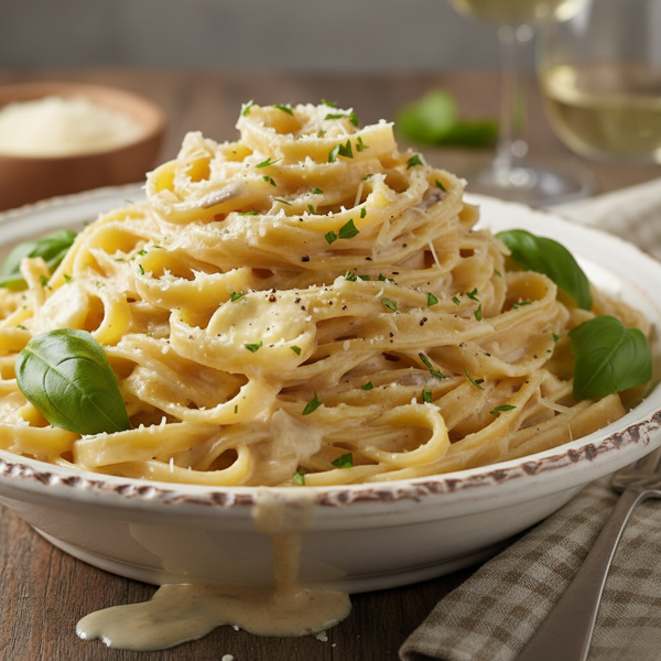 Decadent Creamy Fettuccine Alfredo recipe