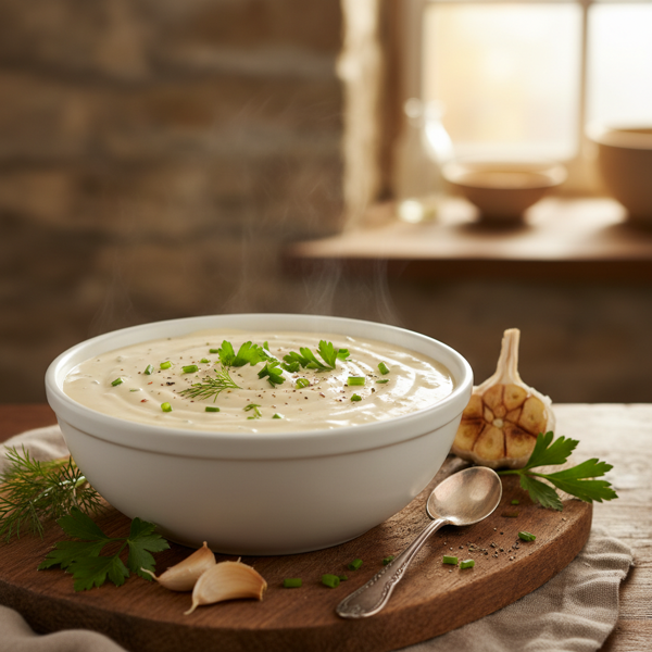 Decadent Creamy Garlic Herb Sauce recipe