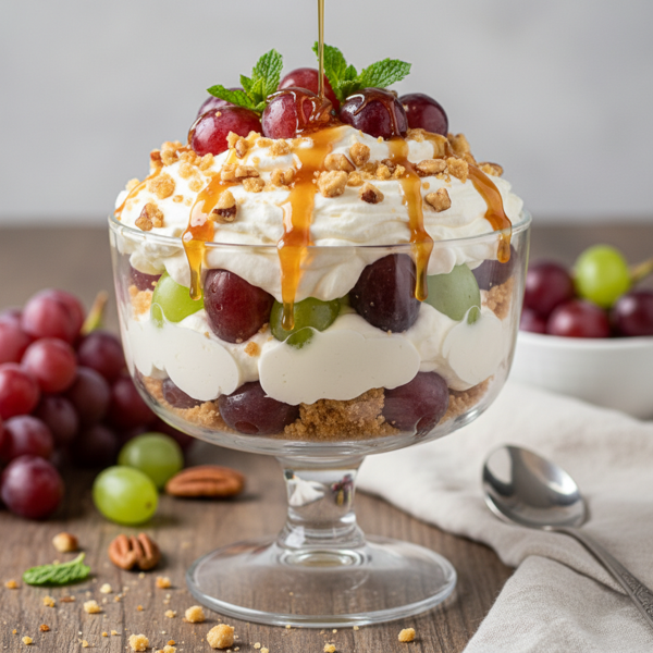 Decadent Creamy Grape Delight recipe