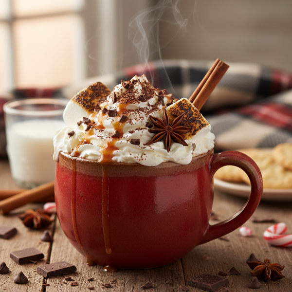 Decadent Creamy Hot Cocoa recipe