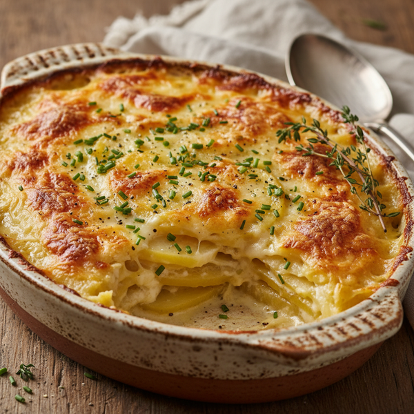 Decadent Creamy Potato Gratin recipe