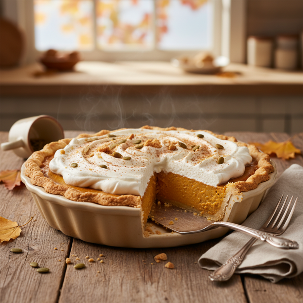 Decadent Creamy Pumpkin Pie Delight recipe