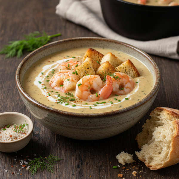 Decadent Creamy Ranch Shrimp Bisque recipe